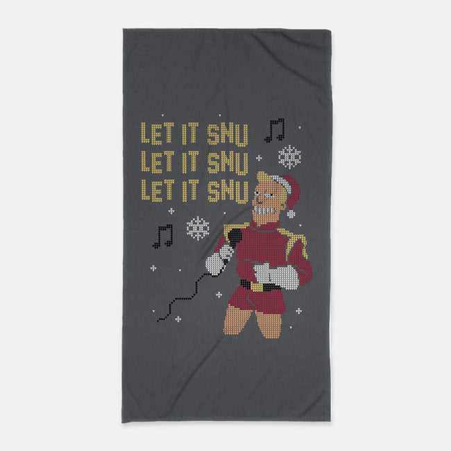 Let It Snu!-none beach towel-Raffiti