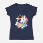 Let's Be Frank-womens v-neck tee-Kat_Haynes