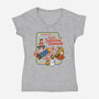 Let's Summon Demons-womens v-neck tee-Steven Rhodes
