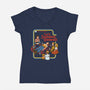 Let's Summon Demons-womens v-neck tee-Steven Rhodes