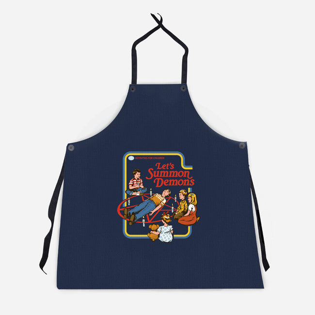 Let's Summon Demons-unisex kitchen apron-Steven Rhodes