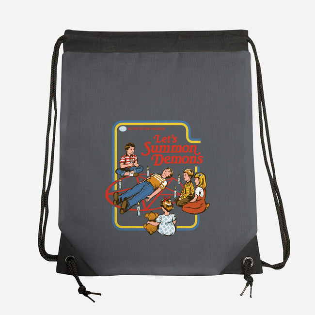 Let's Summon Demons-none drawstring bag-Steven Rhodes