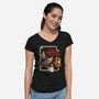 Let's Summon Demons-womens v-neck tee-Steven Rhodes