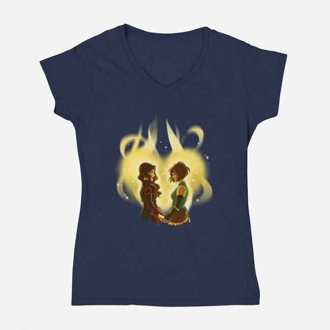 Let's Take a Journey-womens v-neck tee-astrorobyn