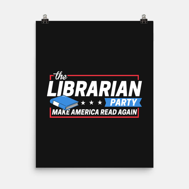 Librarian Party-none matte poster-BootsBoots