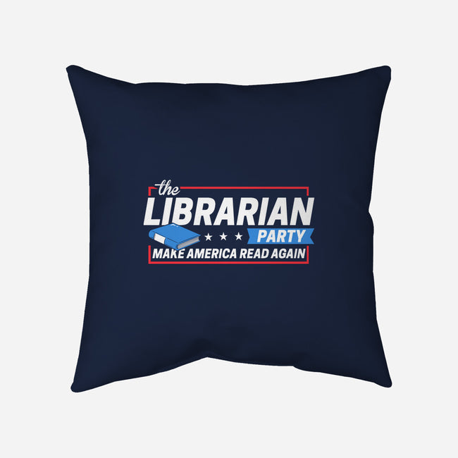 Librarian Party-none non-removable cover w insert throw pillow-BootsBoots