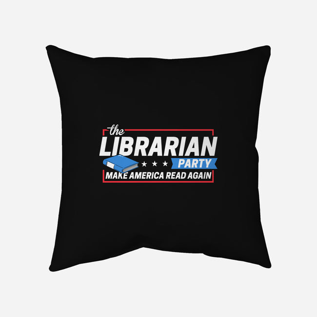 Librarian Party-none removable cover w insert throw pillow-BootsBoots