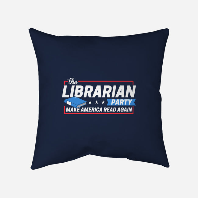 Librarian Party-none removable cover w insert throw pillow-BootsBoots