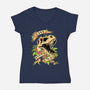 Life Finds a Way-womens v-neck tee-Squeedge Monster