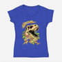 Life Finds a Way-womens v-neck tee-Squeedge Monster