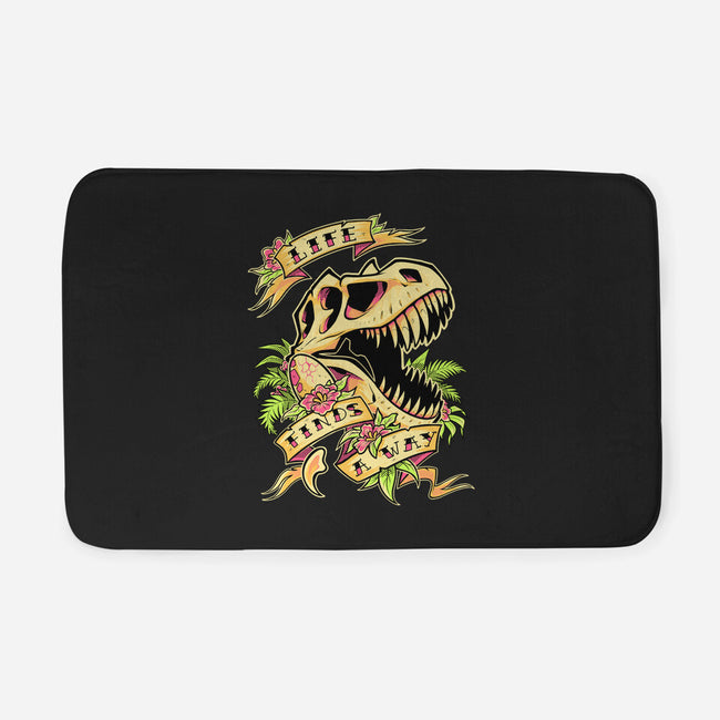 Life Finds a Way-none memory foam bath mat-Squeedge Monster