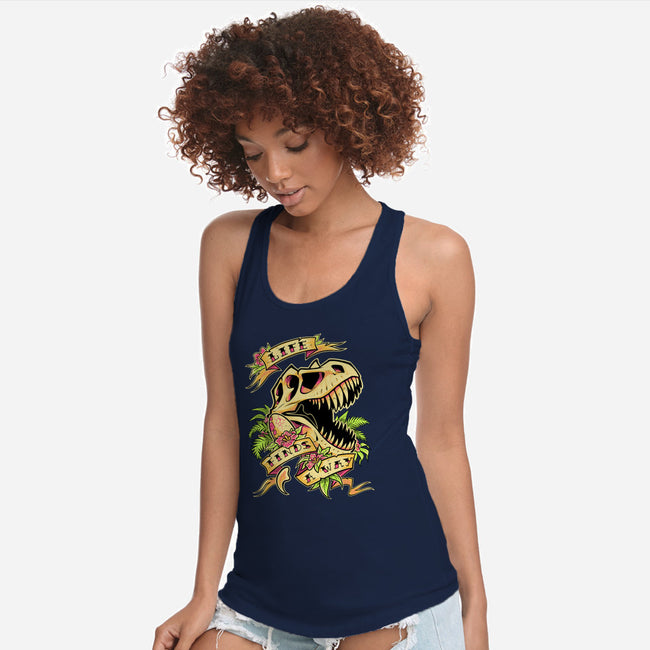 Life Finds a Way-womens racerback tank-Squeedge Monster