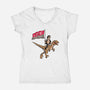 Life Uhhh Finds a Way-womens v-neck tee-Ben Douglass