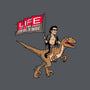 Life Uhhh Finds a Way-womens v-neck tee-Ben Douglass
