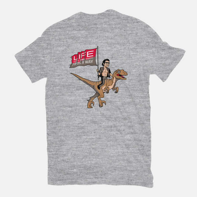 Life Uhhh Finds a Way-mens premium tee-Ben Douglass