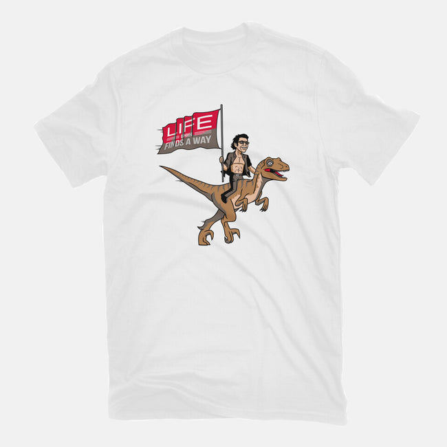 Life Uhhh Finds a Way-womens fitted tee-Ben Douglass