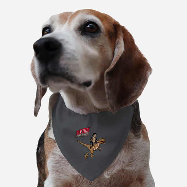 Life Uhhh Finds a Way-dog adjustable pet collar-Ben Douglass