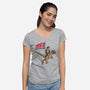 Life Uhhh Finds a Way-womens v-neck tee-Ben Douglass