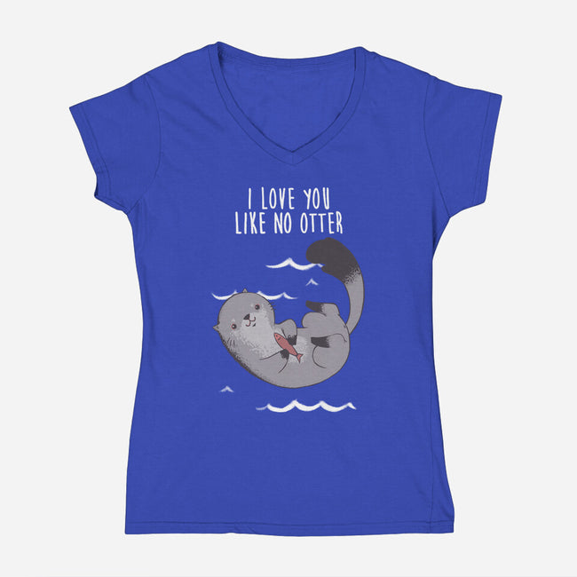 Like no Otter-womens v-neck tee-ursulalopez