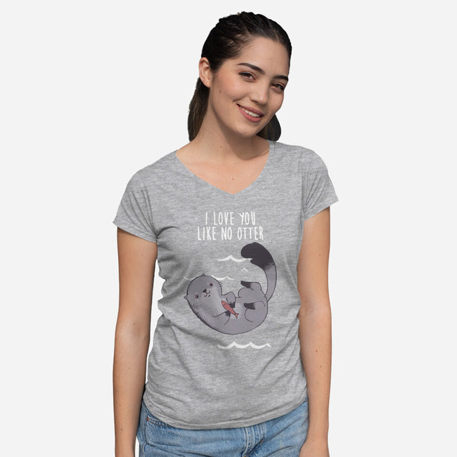 Like no Otter-womens v-neck tee-ursulalopez