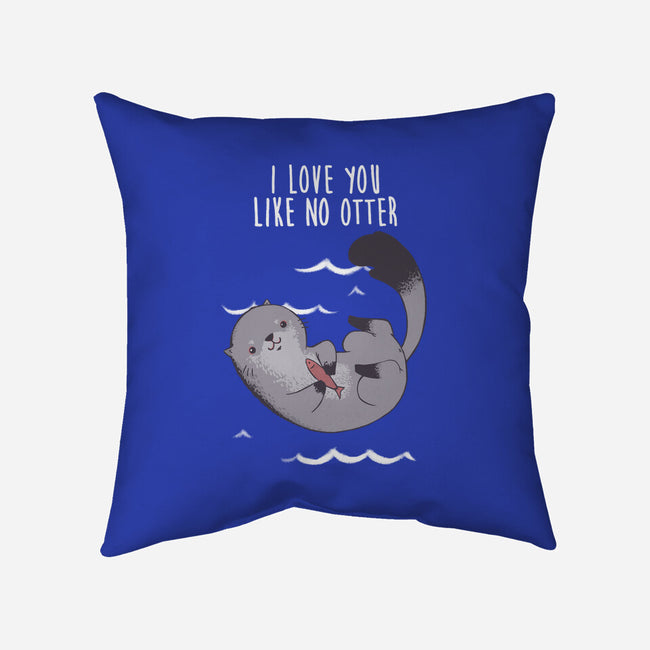Like no Otter-none non-removable cover w insert throw pillow-ursulalopez