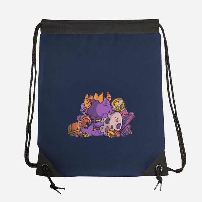 Lil Dragon-none drawstring bag-TaylorRoss1