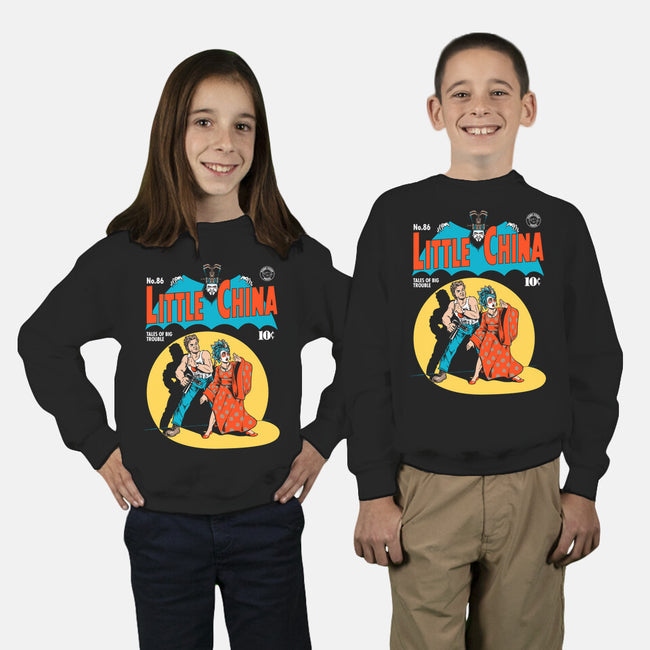 Little China Comic-youth crew neck sweatshirt-harebrained