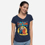 Little China Comic-womens v-neck tee-harebrained