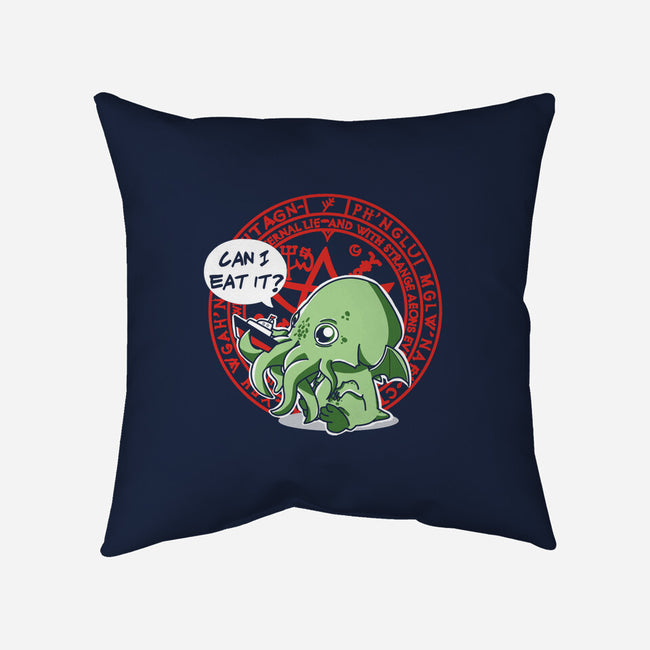 Little Cthulhu Is Hungry-none removable cover w insert throw pillow-TaylorRoss1