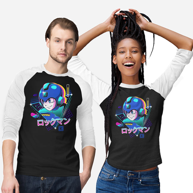 LoFi Blue Bomber-unisex baseball tee-vp021