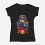Logical Saint-womens v-neck tee-SXStudios