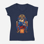 Logical Saint-womens v-neck tee-SXStudios