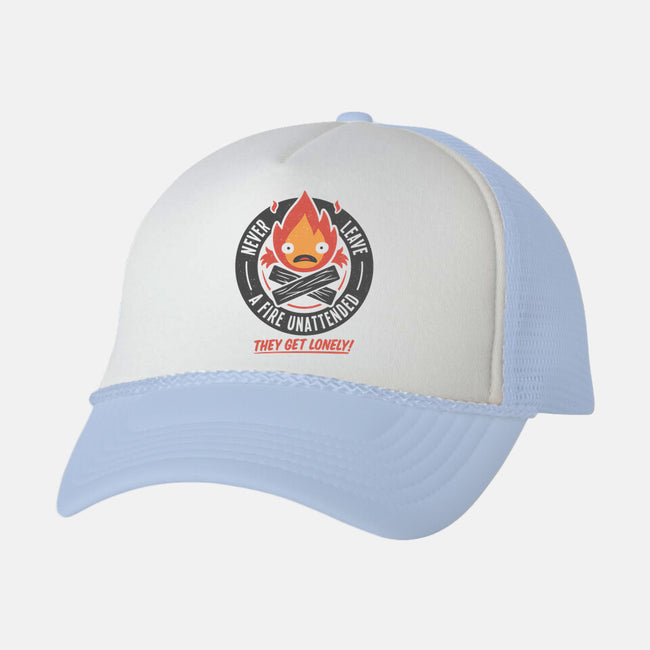 Lonely Fire Demon-unisex trucker hat-adho1982