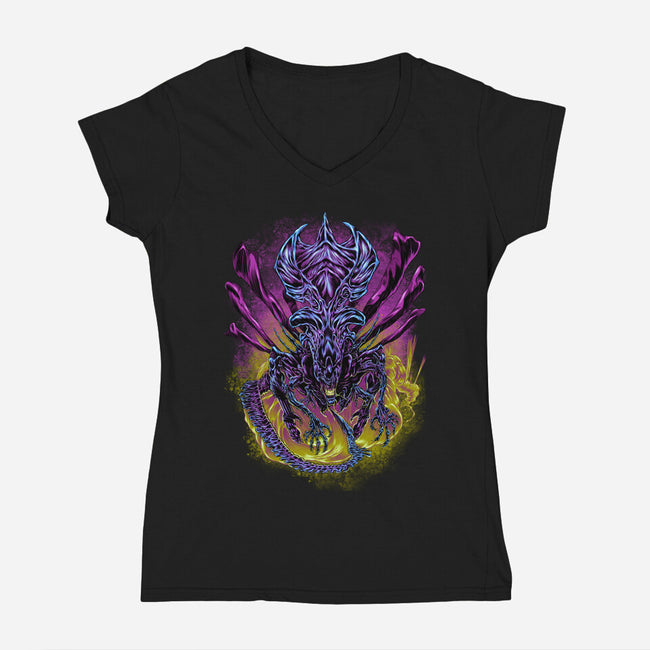 Long Live the Queen-womens v-neck tee-BeastPop