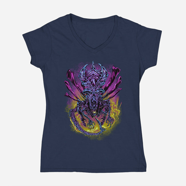 Long Live the Queen-womens v-neck tee-BeastPop