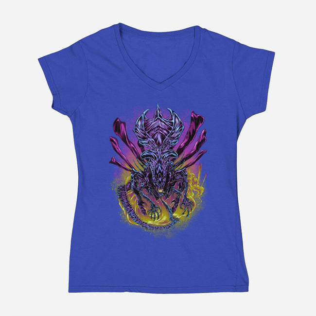 Long Live the Queen-womens v-neck tee-BeastPop