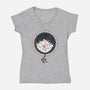 Lotus-womens v-neck tee-againstbound
