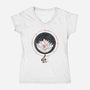 Lotus-womens v-neck tee-againstbound