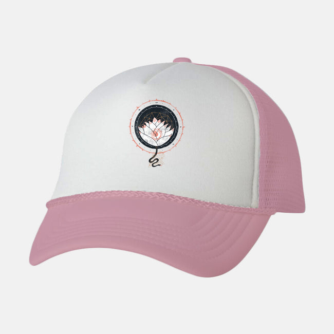 Lotus-unisex trucker hat-againstbound