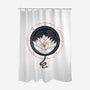 Lotus-none polyester shower curtain-againstbound
