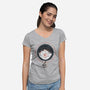 Lotus-womens v-neck tee-againstbound