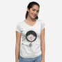 Lotus-womens v-neck tee-againstbound