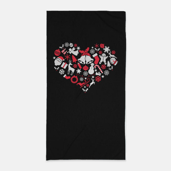 Love Christmas-none beach towel-neverbluetshirts