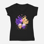 Loving Choco Family-womens v-neck tee-TechraNova