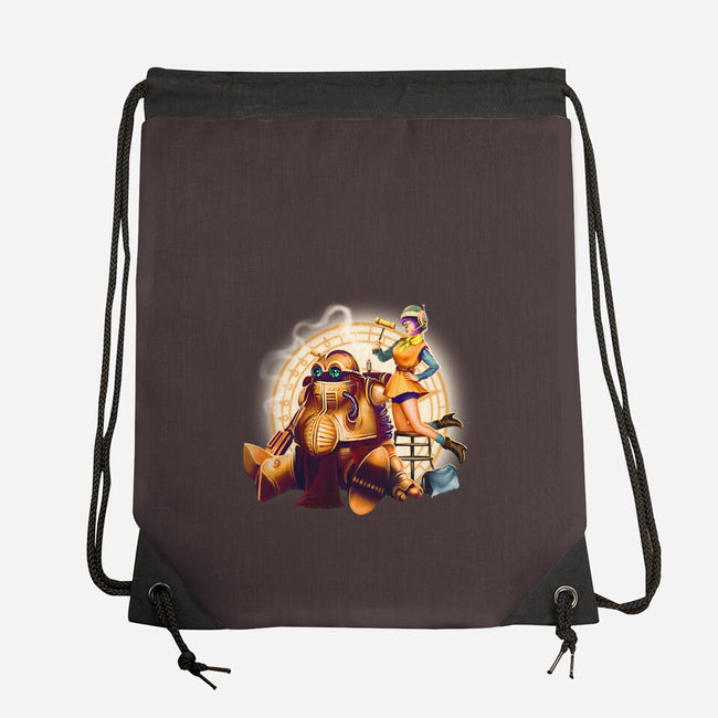 Lucca & Robo-none drawstring bag-MeganLara