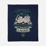 Lucky Dragon Lager-none fleece blanket-etcherSketch