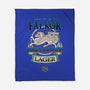Lucky Dragon Lager-none fleece blanket-etcherSketch