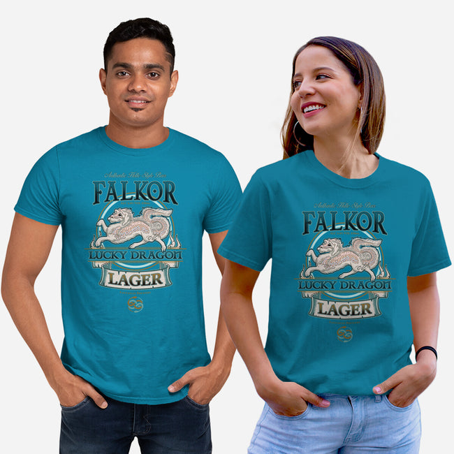 Lucky Dragon Lager-unisex basic tee-etcherSketch