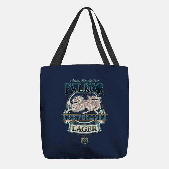Lucky Dragon Lager-none basic tote-etcherSketch