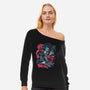 LXS-womens off shoulder sweatshirt-Ilustrata